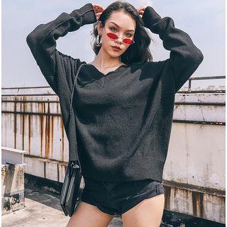 Plain Sweater Black - One Size