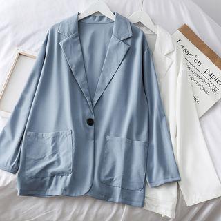 Loose-fit Chiffon Blazer