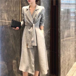 Knotted A-line Dress