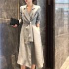 Knotted A-line Dress