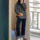 Long-sleeve Top / Sweater / Straight Leg Jeans / Set