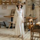 Set: Camisole Top + Maxi A-line Skirt