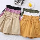 Paperbag High-waist Wide Shorts In 7 Colors