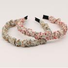 Floral Print Shirred Fabric Headband