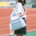 Canvas Lace-trim Backpack