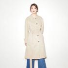 Single-breasted Belted-detail Trench Coat With Belt