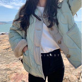 Padded Single-breasted Jacket