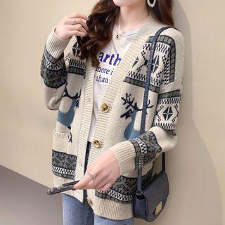 Jacquard Cardigan Top