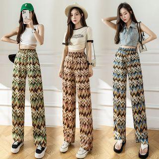 Satin Wide-leg Casual Pants