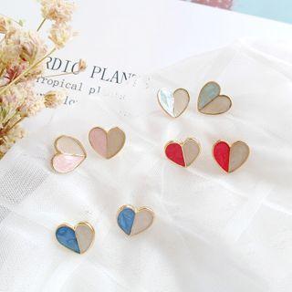 Heart Two-tone Alloy Earring