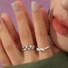 Twisted Sterling Silver Ring / Knot Sterling Silver Ring / Gift Box / Set