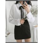 Frill-trim Collar Shirt