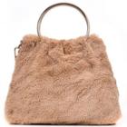 Furry Tote With Chain Strap