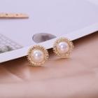 Faux Pearl Stud Earring E2764-3 - 1 Pair - As Shown In Figure - One Size