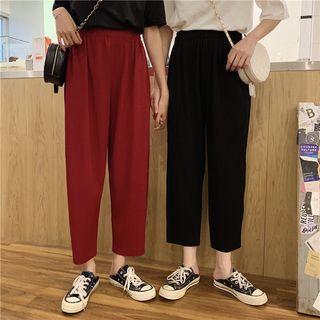 Wide Leg Cropped Knit Pants