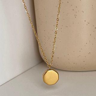 Geometric Pendant Alloy Necklace E655 - Necklace - Gold - One Size