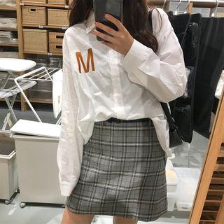 Long Sleeve Lettering Shirt