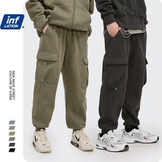 Unisex Drawcord Cargo Harem Pants