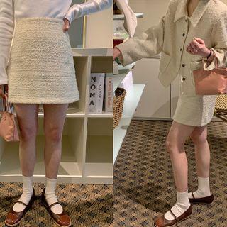 A-line Boucl  Miniskirt