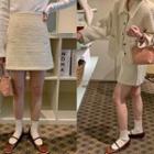 A-line Boucl  Miniskirt