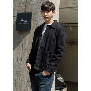 Boxy-fit Buttoned Cotton Jacket