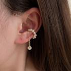 Faux Peal Ear Cuff 1 Piece - Gold - One Size