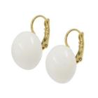Faux-gem Dome Clip-on Earrings One Size