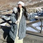 Plain Zip Loose-fit Coat