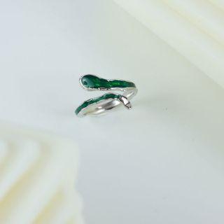 Irregular Alloy Open Ring J2616 - Green - One Size