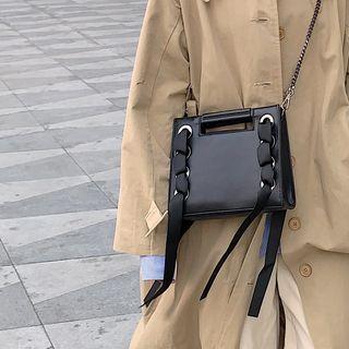 Lace-up Crossbody Bag Black - One Size