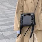 Lace-up Crossbody Bag Black - One Size