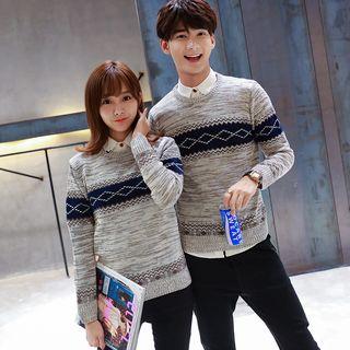 Patterned Couple Matching Sweater