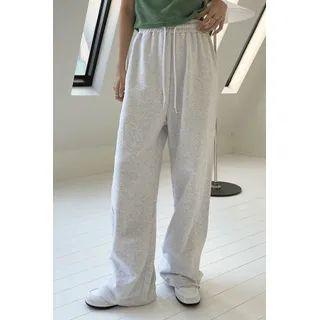 Drawstring Seam-trim Sweatpants