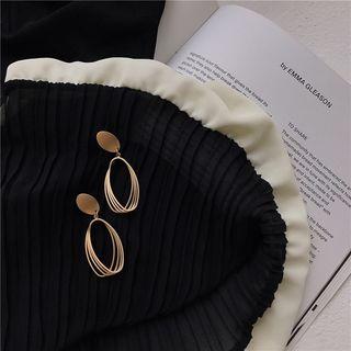 Metallic Earring Earring - R700 - 1 Pair - Gold - One Size