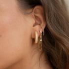 Chain Earring 1 Pr - Gold - One Size