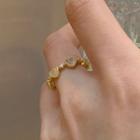 Heart Alloy Open Ring 1 Piece - Ring - 14k - Gold - One Size