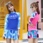 Set: 3/4-sleeve Swim Top + Shorts