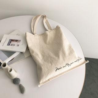 Letter Print Shopper Bag One Size