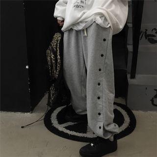 Button Detail Sweatpants