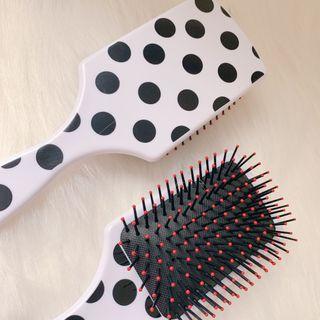Polka Dot Hair Brush 1 Pc - As Shown In Figure - One Size