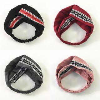 Lettering Knotted Headband