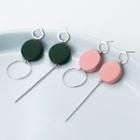 Sterling Silver Non-matching Disc Earring