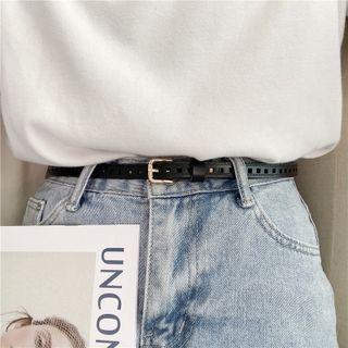 Narrow Buckle Belt Black - One Size