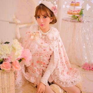 Floral Knit Cape