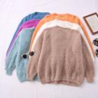 Loose-fit Furry Sweater In 6 Colors
