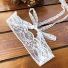 Wedding Lace Headband / Choker White - One Size