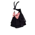 Halter Cutout-back Bow Mini A-line Dress