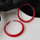 Alloy Hoop Earring 1 Pair - Earring - Red - One Size