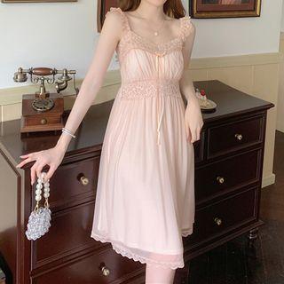 Lace Trim A-line Sleep Dress (various Designs)