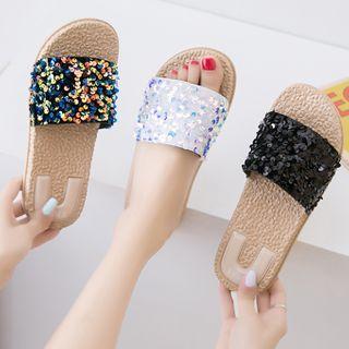 Sequined Espadrille Sandals